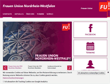 Tablet Screenshot of fu-nrw.de